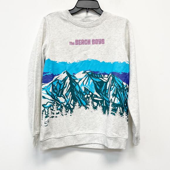 The Beach Boys Women's The Beach Boys Mountain Graphic Sweatshirt Gray Size S - Picture 2 of 5